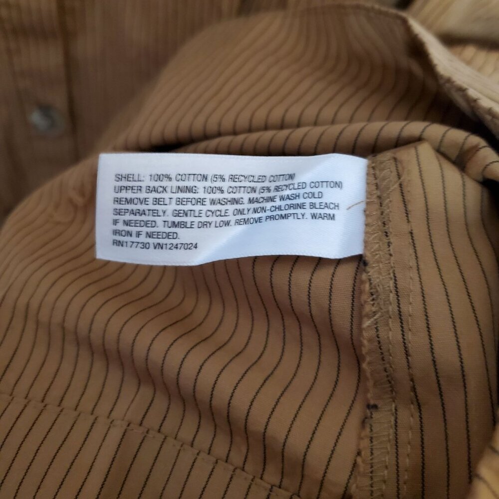 Future Collective Brown Belted Button-Down Maxi Shirt Dress 2X Long Sleeve Strip - Picture 9 of 9